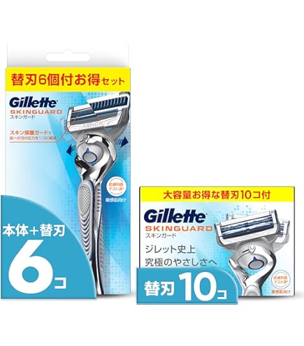 Amazon.co.jp: Gillette ジレット スキンガード 替刃8コ入 : ビューティー