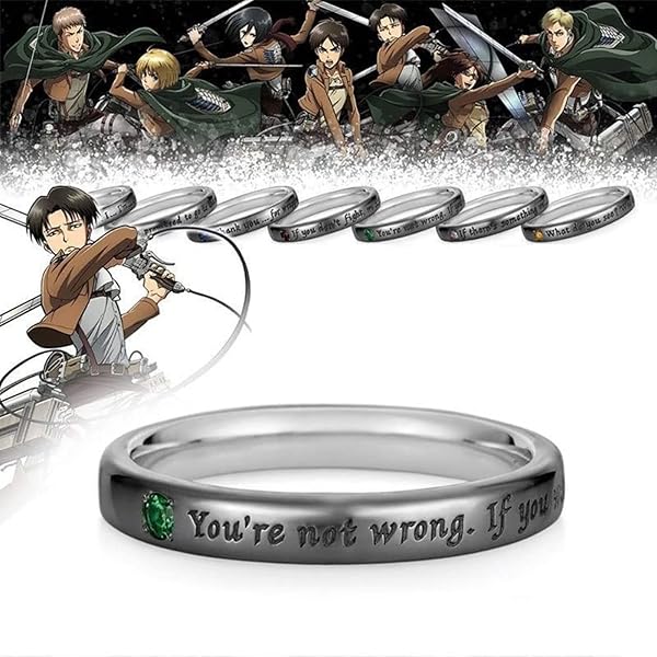 Amazon | [ユートレジャー] TVアニメ『進撃の巨人』 グッズ リング