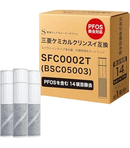 Amazon | Sparkio 浄水カートリッジ BCC12003（3本入り） CNC0001T後継