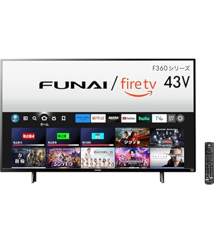 Amazon | フナイ 43V型 4K対応液晶テレビ FL-43U3040 | テレビ 通販