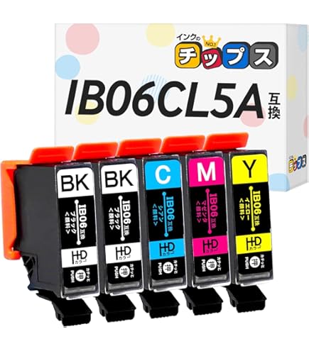 Amazon.co.jp: IB06CL5A エプソン用 KA×2/CA/MA/YA 5本セット PX-S5010