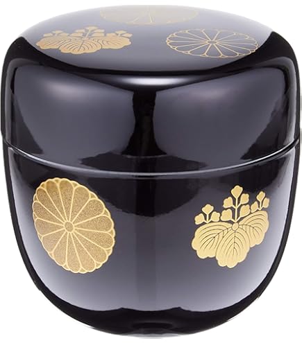 Amazon.co.jp: 茶入 今井桂秋 仕覆 雪月花七宝緞子 茶道具 共箱 新