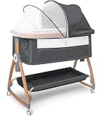 Amazon.co.jp: 最新 ベビーベッド 添い寝ベッド 折畳み 高さ6段調節