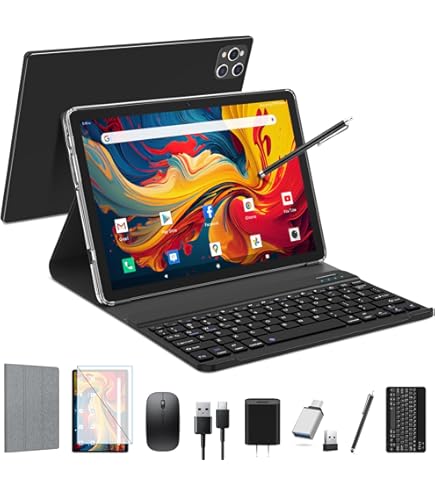 Amazon.co.jp: 【Android16 タブレット 10インチ 7点セット】T80