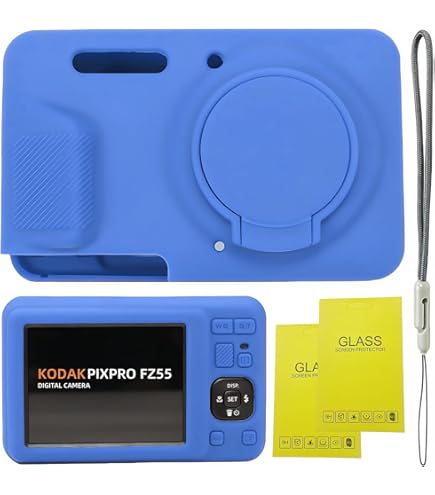 Amazon | Kodak PIXPRO FZ55 16MP ブルーデジタルカメラ、5倍光学