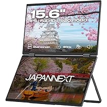 Amazon.co.jp: JAPANNEXT 15.6インチ IPSパネルx2搭載 フルHD