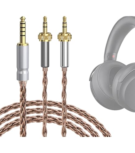 Amazon | 単結晶銅 MDR-Z7 対応リケーブル 4.4mmバランス(5極)⇔3.5mm
