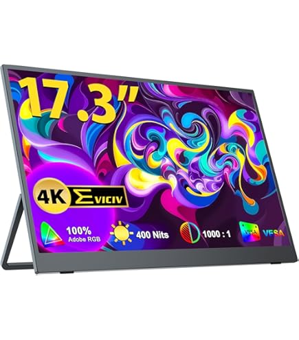 Amazon.co.jp: モバイルモニター EVICIV 18.5インチ 4Kモバイル