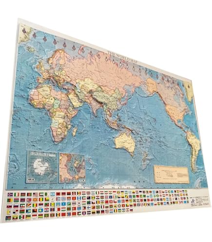 Amazon.co.jp: 超・戦前カラー世界地図 古地図 1930年 大本帝国 大東亜