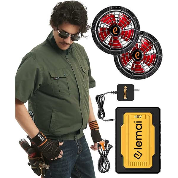 Amazon.co.jp: [elemai] 2025年革新モデル フアン付きベスト48V高電圧