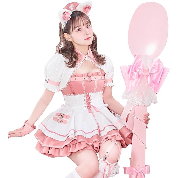 Amazon.co.jp: [Malymoon] コスプレ ナース アイドル 看護師 チェック