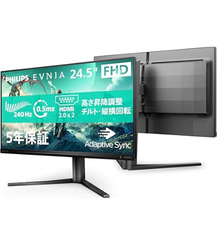 Amazon.co.jp: Acer Gaming Monitor Nitro VG252QXbmiipx 24.5 inch