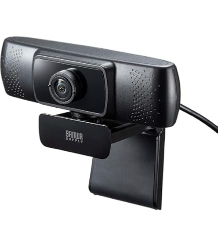 Amazon.co.jp: サンワサプライ ステレオマイク内蔵WEBカメラ CMS-V61BK