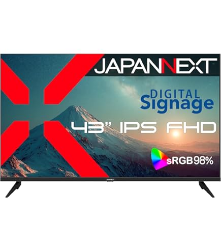Amazon.co.jp: JapanNext 43インチ 大型液晶ディスプレイ 4K HDR PC