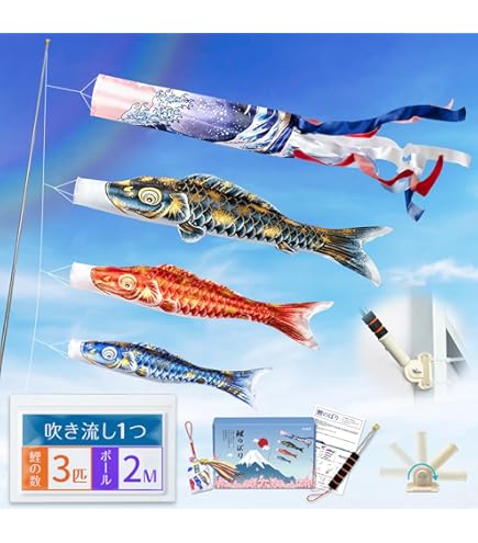 Amazon | 【こいのぼりポール】【10m】徳永鯉《Wパイル杭方式ポール10