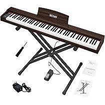 Amazon.co.jp: IKTMI 電子ピアノ 88鍵盤 木製 88鍵 電子ピアノスタンド