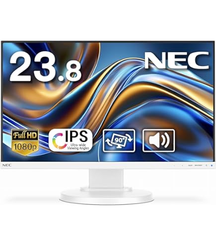 Amazon.co.jp: NEC 24型3辺狭額縁IPSワイド液晶ディスプレイ 黒色