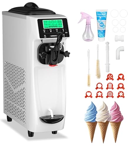 Amazon | GSEICE 業務用 アイスクリームメーカー 16L/H 容量6L ソフト