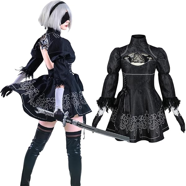 Amazon.co.jp: [HIWOWO] ニーアオートマタ コスプレ A2 ヨルハA型2号