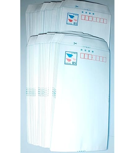 Amazon.co.jp: 郵便書簡 85円 ミニレター 未開封品 100枚 : 文房具