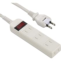Amazon.co.jp: オーム電機 電源タップ コンセントタップ 節電タップ 雷