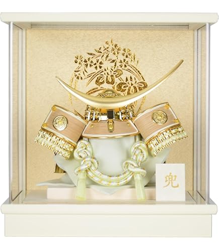 Amazon.co.jp: 京寿 五月人形 兜飾り ケース入り 木製弓太刀付