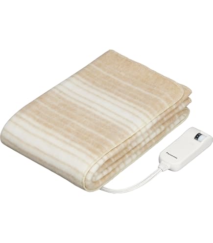 Amazon | パナソニック 電気毛布 掛け敷き兼用 室温センサー搭載 8段階