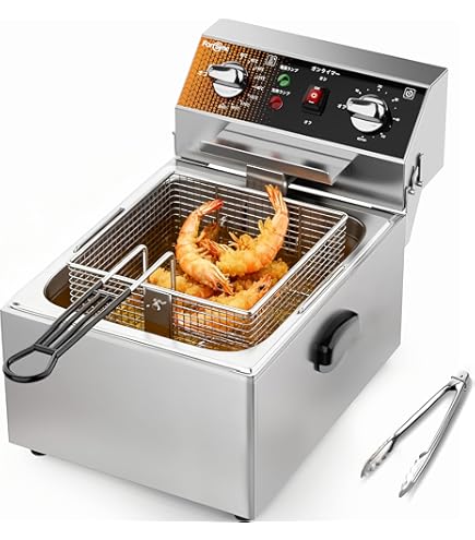 Amazon.co.jp: ダイシン商事 電気フライヤー FL-DS4 4L 一槽式 ミニ