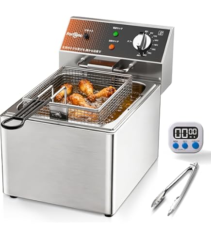 Amazon.co.jp: ダイシン商事 電気フライヤー FL-DS8 8L 一槽式 ミニ