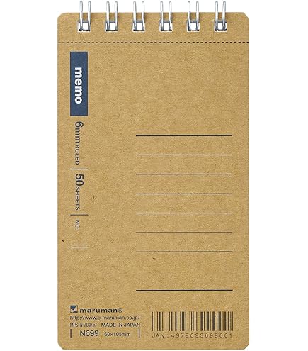 Amazon.co.jp: マルマン メモ帳 ノート リングノート 6mm 罫