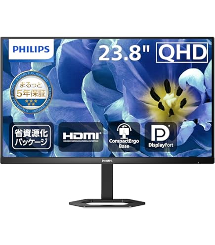 Amazon.co.jp: Philips(フィリップス) 23.8型ワイド 液晶ディスプレイ