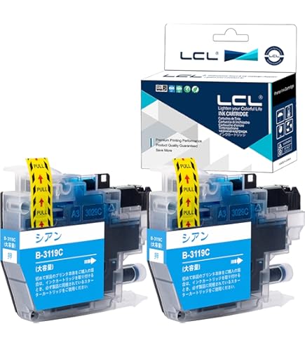 Amazon.co.jp: LCL ブラザー用 Brother用 LC3119 LC3119BK（2パック
