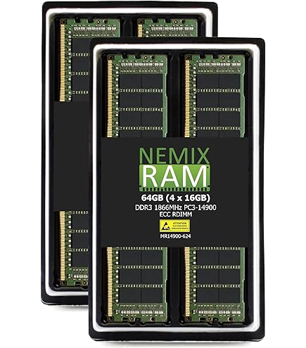 Amazon.co.jp: MacPro用メモリ 64GB(16GB×4枚組) DDR3 PC3-14900R
