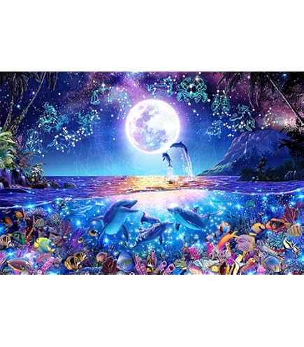 Amazon.co.jp: 1000ピース 光るジグソーパズル 神撃のバハムート