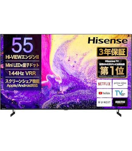 Amazon | TCL 55V型 4K 液晶テレビ QLED採用 スマートテレビ 55C635