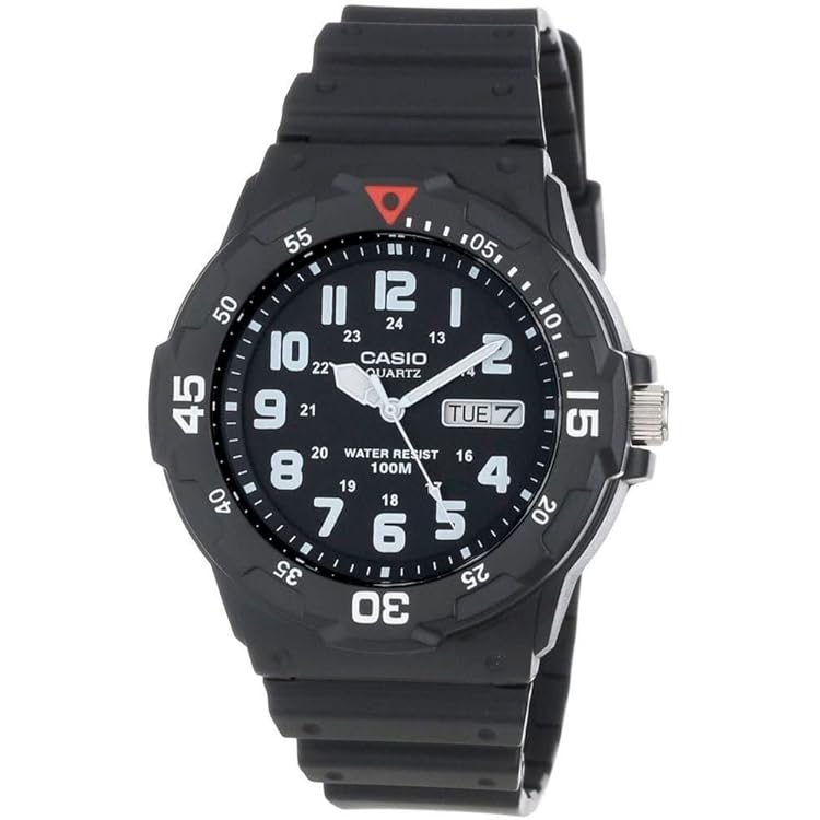 Casio Men's Diver Style Quartz Watch with Stainless Steel Strap