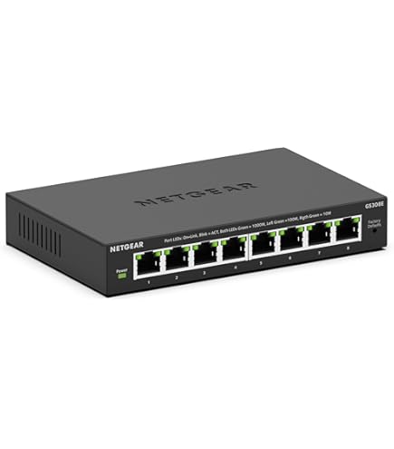 Amazon.com: NETGEAR ProSAFE GS108PE 8-Port Gigabit Web Managed