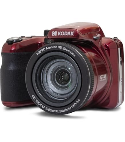 Amazon.com : Kodak PIXPRO FZ43 Friendly Zoom (Red) Bundle with
