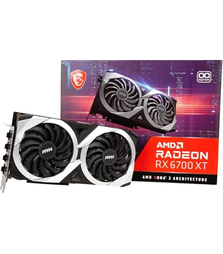 Amazon.com: MSI Radeon RX 6700 XT MECH 2X 12G OC Gaming Graphics