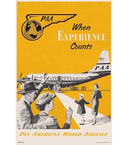 Amazon.com: Pan Am 707 Airplane Jet Logo American Vintage Travel