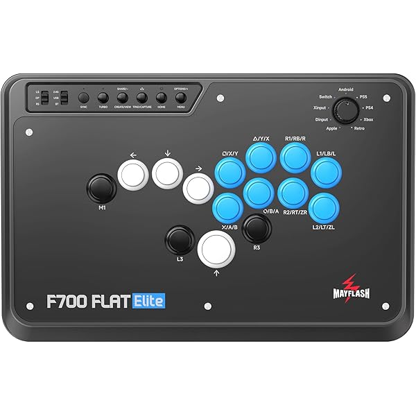 Amazon.com: MAYFLASH F500 FLAT Elite Fight Stick All Button Arcade