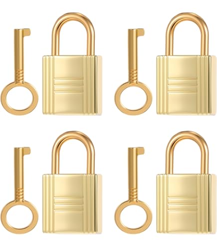 Mini Metal Lock - Zinc Replacement Pad-Lock with Keys, Mirror