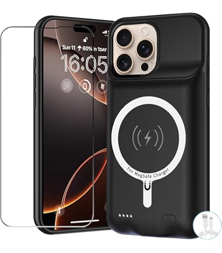 Amazon.com: Battery Case for iPhone 16 Pro, Enhanced 10000mAh