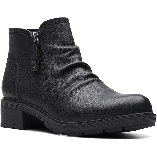 Amazon.com | Clarks Men's Lugger Oxford Boot, Black Waxy Leather