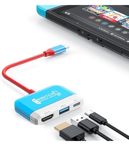 Amazon.com: GKEAPZA 3-in-1 Mini Switch TV Dock with 4K HDMI USB