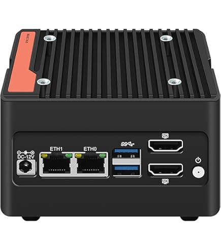 4 x NVMe Mini NAS Server, 4 Bay NAS i3-N305 Pocket PC with Dual