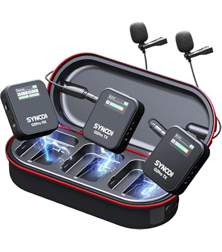 Amazon.com: SYNCO Wireless Lavalier Microphone, G2(A1) MAX 2.4G TX