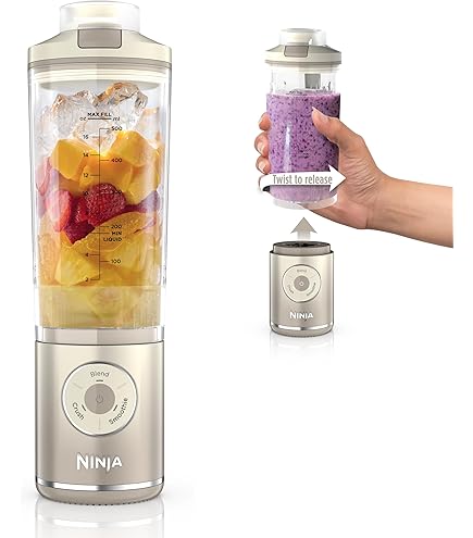 Ninja Blast Max, Portable Blender + Twist & Go, Personal Smoothie