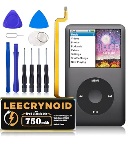 Amazon.com: Replacement Battery for iPod Classic Thin 5th 5.5 30GB