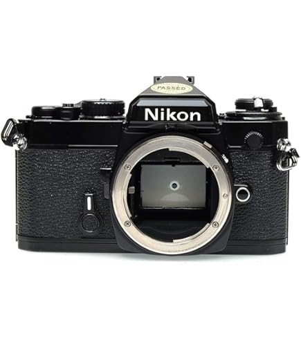 Amazon.com : Black Nikon FE SLR film camera : Point And Shoot